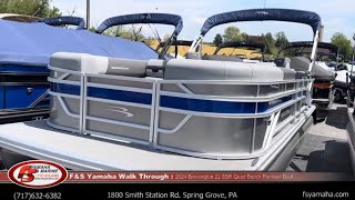 2024 Bennington 22 SSR Quad bench Pontoon Boat F amp S Yamaha Hanover PA [upl. by Carbone549]