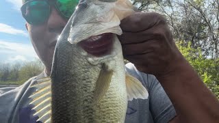 Bass fishing Haslet Tx Near Ft Worth [upl. by Kcid766]