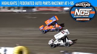 World of Outlaws NOS Energy Sprint Cars  Federated Auto Parts Raceway  August 3 2024  HIGHLIGHTS [upl. by Yriek]