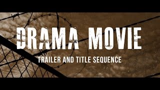 Drama Movie Trailer and Titles  After Effects Template [upl. by Derrej]