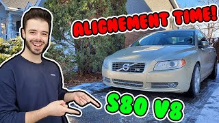 Our STRAIGHT PIPED 2007 Volvo S80 V8 Gets an Alignement She FINALLY Drives Straight [upl. by Aiceled]