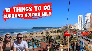 DURBAN GOLDEN MILE l 10 things to do l DURBAN SOUTH AFRICA l travel vlog husband and wife [upl. by Shawnee786]