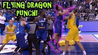 AUSTRALIA VS PHILIPPINES BRAWL FIGHT FIBA WORLD CUP 2019 ASIAN QUALIFIERS [upl. by Zetnas]