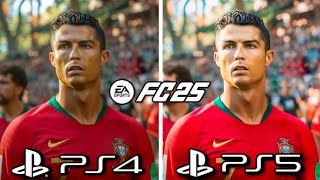 EA Sports FC 25 PS4 vs PS5 Graphics Comparison [upl. by Stulin]