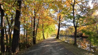 Cycling old Champlain canal trail and Waterford New York Oct 19 2024 [upl. by Ojyllek]