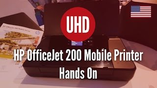 HP OfficeJet 200 Mobile Printer Hands On 4K UHD [upl. by Musetta]