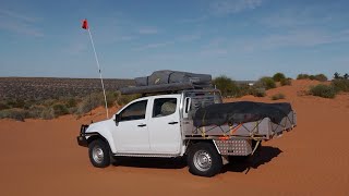 Simpson Desert with Isuzu Dmax and Gordigear Roof Tent  Awning [upl. by Halas]