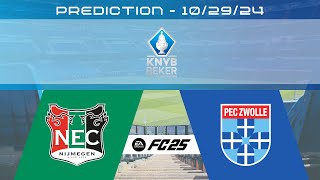 NEC Nijmegen vs PEC Zwolle  Prediction  202425 KNVB Beker  EA FC 25 [upl. by Khoury307]