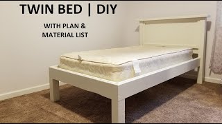 How to build an Easy Twin Bed with Storage [upl. by Odilo]