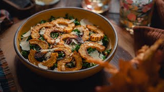 Harvest Salad  Thanksgiving Recipes  Tuscan Kale  Delicata Squash  The Spice Odyssey [upl. by Clotilda111]