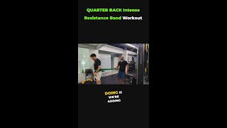 QUARTER BACK Intense Resistance Band Workout Training [upl. by Jahn31]