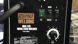 Harbor Freight MIG 170 Wirefeed Welder Overview [upl. by Chew440]