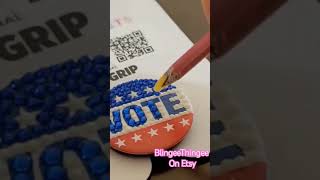 Vote Shop BlingeeThingee on Etsy for all your rhinestone supplied vote election election2024 [upl. by Powe]