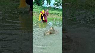 Unique hook fishing🎣🎣  Two lady hook fishing in pond hookfishing fishingtechnique fishing Ep34 [upl. by Reiser]