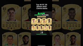 Top 10 FC 25 starter team cbs tots fifa football team eafc eafc25starterteamcbshortsviews [upl. by Akeimat]