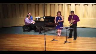 Trio 2 for Flute Alto Saxophone and Piano [upl. by Adnim]