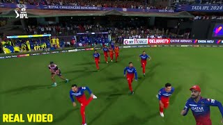 RCB winning moments Virat Kohli emotional after winning against CSK in knockout Match RCBvsCSK [upl. by Violette486]