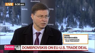 EU Working to Boost Global Role of Euro Dombrovskis [upl. by Bryan]