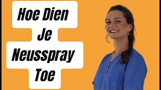 Hoe Dien Je Op Een Juiste Manier Neusspray Toe [upl. by Eidac]