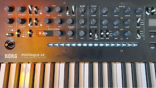 Korg minilogue xdarppreset demo [upl. by Noruq]