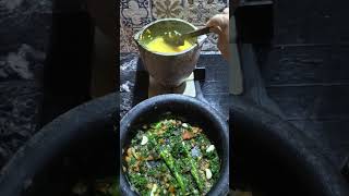 Cooking on Soapstone Cookpot curry currypot dalcurry etbykayal [upl. by Silverts]