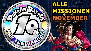 10TH ANNIVERSARY MISSIONS NOVEMBER 2024 REIN DA BEVOR IHR ES VERGESST DBZ DOKKAN BATTLE [upl. by Showker579]