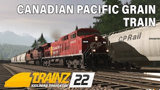 TRAINZ 22 TRS22 Canada Canadian Pacific empty grain cars east from Redgrave [upl. by Ahsila175]