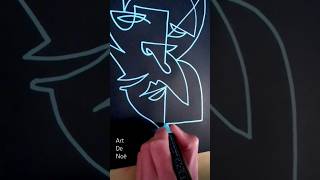 One line face turquoise onelineart onelinedrawing lineart speeddrawing artvideo artdenoe [upl. by Claud176]