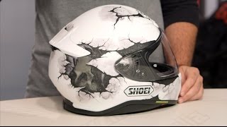 Shoei RF1200 Ruts Helmet Review at RevZillacom [upl. by Orlanta]