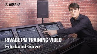 RIVAGE PM Training Video  File LoadSave [upl. by Faythe356]