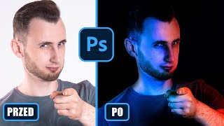 Jak zrobić neoonowe światło na swoim zdjęciu  Photoshop Poradnik [upl. by Orgalim]