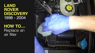 How to Replace the air filter on the Land Rover Discovery 1998 to 2004 [upl. by Icat255]