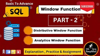 Window Function  Part 2  SQL Advance  Dsa TechSimplified [upl. by Alioz]