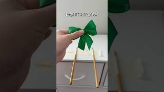 How to tie a Christmas bow wrapping christmasbowholidays LifeHack livehack DIY [upl. by Asert]