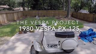 The 1980 Vintage Vespa PX125 Project [upl. by Slorac334]