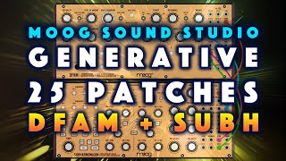 Moog Sound Studio Generative Patches DFAM  Subharmonicon [upl. by Inahc]