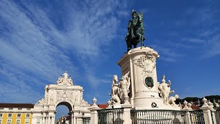 Lisbon walk downtown [upl. by Novar]