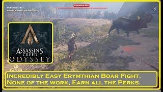 Assassins Creed Odyssey  Easy Erymanthian Boar Fight [upl. by Decca]