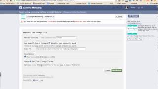 Adding Pinterest App to your Business Page on Facebook [upl. by Aral]