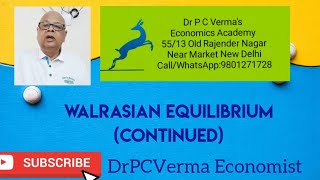 Walrasian Equilibrium Continued [upl. by Myrah]