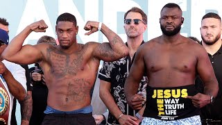 Jared Anderson vs Martin Bakole • Full Weigh In amp Face Off Video [upl. by Abagail]