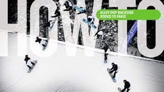 How To AlleyOop Backside Rodeo to Fakie With JJ Thomas  TransWorld SNOWboarding [upl. by Philander]