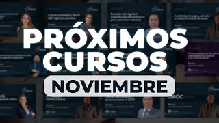 Próximos cursos en noviembre 2024 [upl. by Bihas]