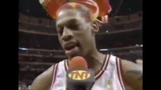 Dennis Rodman shuts down Shaq 0 pts in 2nd halfOT [upl. by Sievert640]