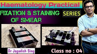 Fixation amp Staining of Blood Smear  Complete video of Procedure [upl. by Anigriv]