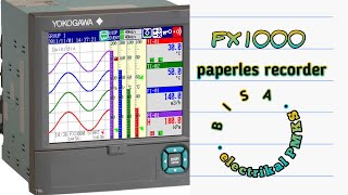 paperles recorder FX1000  YOKOGAWA  Setting simpelpemula langsung bisa [upl. by Grindle]