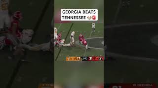 Georgia defeats Vols for 8th straight time in a row 😲 shorts [upl. by Siuqaj952]