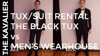 TuxSuit Rental The Black Tux vs Mens Wearhouse  My Experience amp Review [upl. by Nosaes]