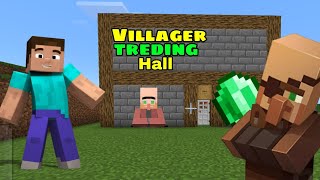 I BUILD A VILLAGER TRADING HALL WITH MY FREIND 🔥  MINECRAFT SURVIVAL SERIES [upl. by Ayar]