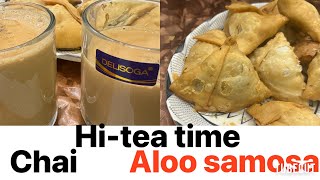 Aloo samosa  karak chai  home made samosa  cooking with chef Sajid [upl. by Yecam]